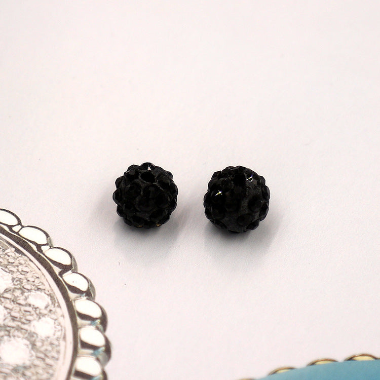 Comercio al por mayor 10MM 500PCS Full Diamond DIY Color Soft Pottery Beads